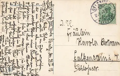 Schwarzwaldhaus im Kirnbachtal im Schwarzwald Baden-Württemberg AK 1913