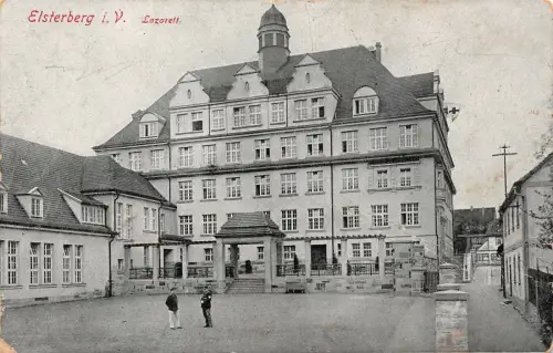 Lazarett Elsterberg Vogtland Thüringen Postkarte