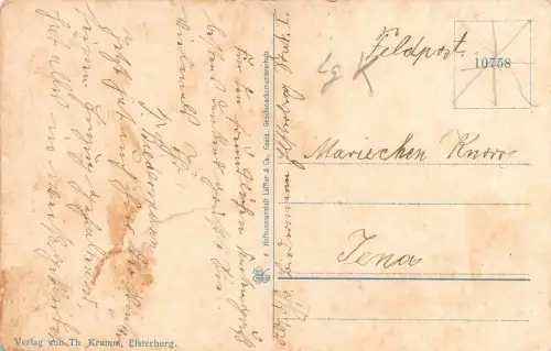 Lazarett Elsterberg Vogtland Thüringen Postkarte