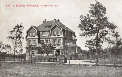 Gast- u. Kurhaus Fichtenreuth bei Fraureuth Reuß Postkarte AK