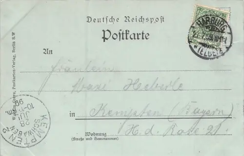 Gruß aus Bremen! Dom vom Markt aus Postkarte AK 1899