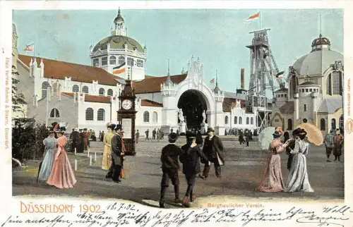 Düsseldorf Bergbaulicher Verein Postkarte 1902