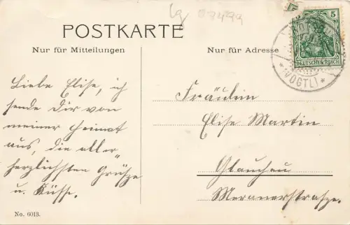 Kaiserschloß Mylau i. Vgtl. Ansicht Postkarte AK