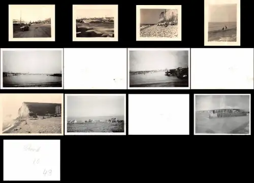 9 x Fotos Soldaten der Panzerabwehrabt.42 Gera an der Atlantikküste Frankreich