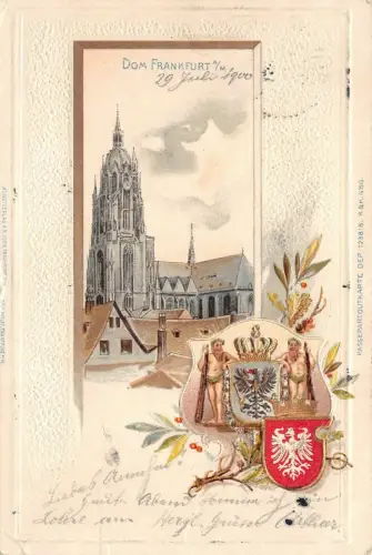 Dom Frankfurt a./M. Postkarte AK 1900
