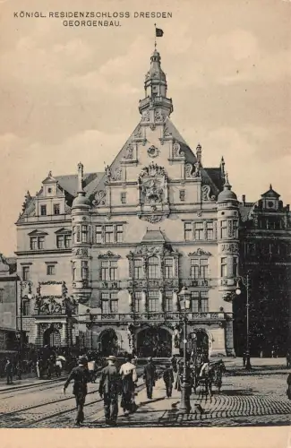 Königliches Residenzschloss Dresden Sachsen AK