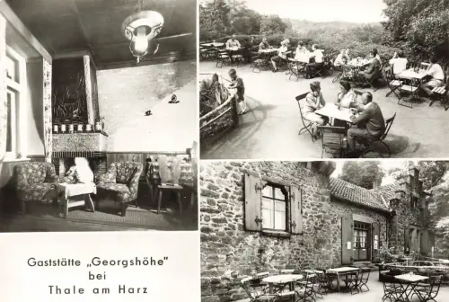 Gaststätte Georgshöhe bei Thale am Harz Sachsen-Anhalt Postkarte AK