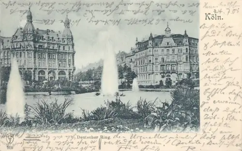 Köln Deutscher Ring Postkarte AK 1901