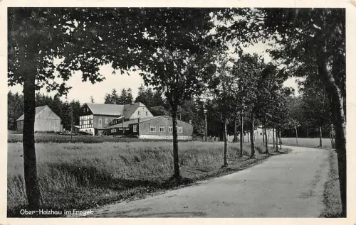 Sommerfrische Ober-Holzhau mit Fischers Gasthof im Erzgebirge Sachsen AK 1933