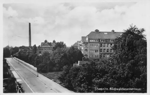 Chemnitz Küchwaldkrankenhaus Fotokarte 1930