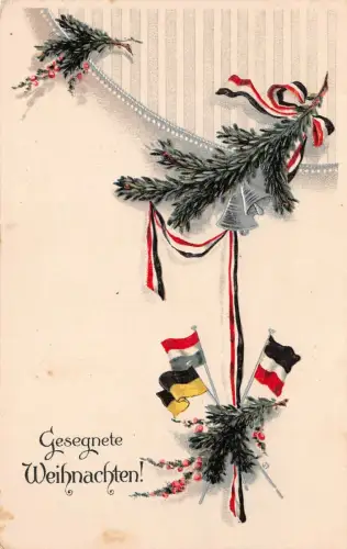 Gesegnete Weihnachten! Patriotika AK geprägt