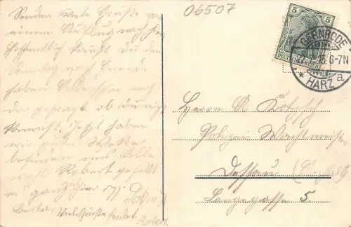 Viktorshöhe im Harz Sachsen-Anhalt Postkarte AK 1913