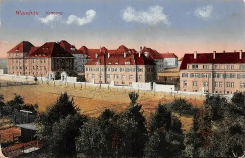 Glauchau Kaserne Feldpostkarte 1917