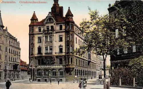 Chemnitz Sachsen Ortskrankenkasse , Schulkinder , Strasse