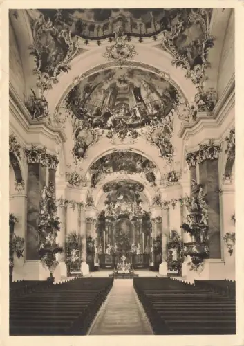 Inneres der Basilika Ottobeuren Bayern Postkarte AK 1941