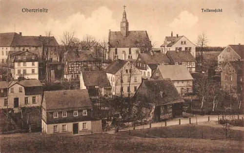 Teilansicht von Obercrinitz Sachsen Postkarte