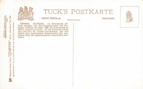 Dresden Alt-Markt Künstlerkarte Flower
