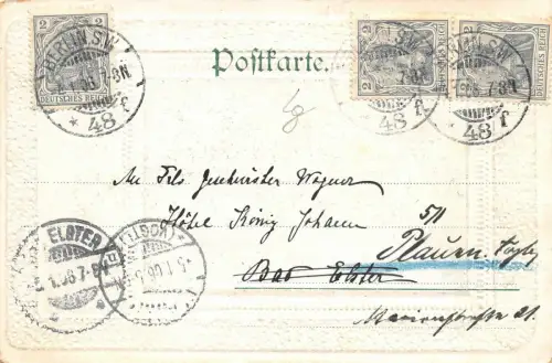 Gruss aus Berlin Denkmal des Grossen Kurfürsten AK geprägt 1906