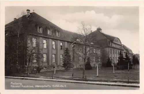 Freiberg Hausen - Kaserne Mannschafts - Gebäude II. Feldpost 1941 Postkarte