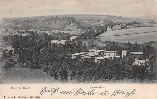 Bad Sulza Kinderheilbad Postkarte AK 1912