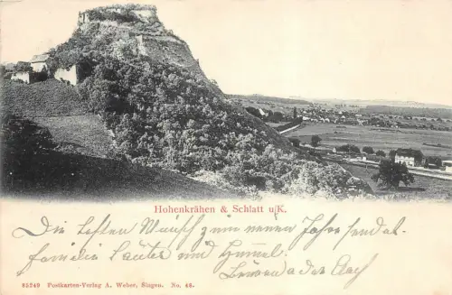 Hohenkrähen & Schlatt u/K. Baden-Württemberg Postkarte AK 1906