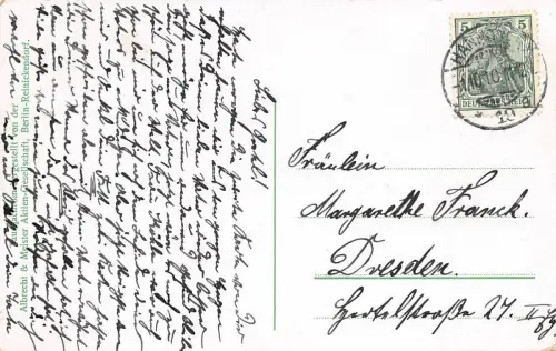 Hannover Cafe Kröpcke Georgstrasse Strassenbahn Niedersachsen Postkarte AK 1910