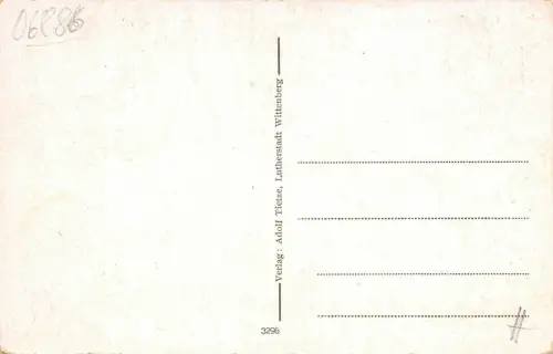 Luther und Melanchthon Denkmäler, Marktplatz Wittenberg Sachsen-Anhalt Postkarte