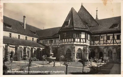 Bebenhausen Brunnenkapelle im ehemal. Jagdschloß Postkarte AK 1942