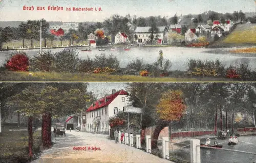 Gruß aus Friesen bei Reichenbach i. V. Gasthof Friesen Feldpostkarte AK 1916