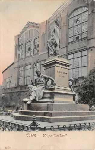 Essen Krupp-Denkmal Postkarte AK