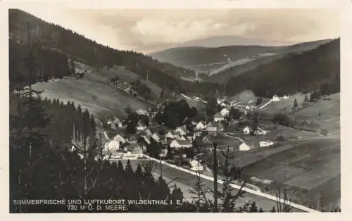 Sommerfrische Wildenthal im Erzgebirge Sachsen Postkarte AK