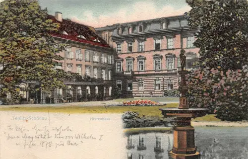 Teplitz-Schönau (Teplice) Herrenhaus Postkarte