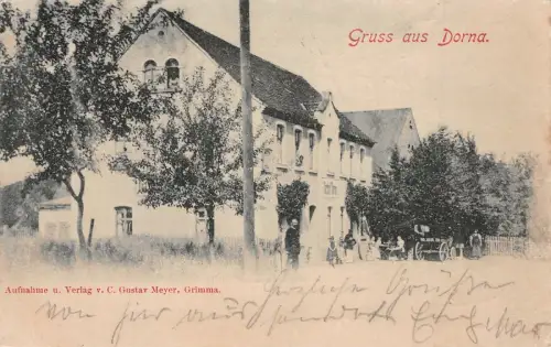 Gruss aus Dorna Gasthaus Restaurant Dorna AK 1900