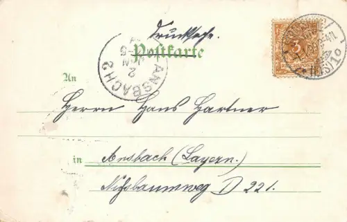 AK Straßburg Warenhaus Elsasserin Litho 1899