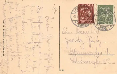 Schierke (Harz) Postkarte AK 1922