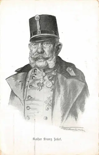 Portrait von Kaiser Franz Joseph Patriotika Postkarte AK 1915