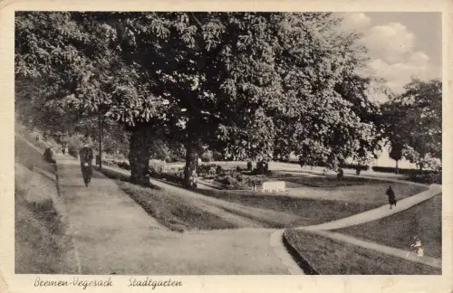 Ansicht Stadtgarten in Bremen-Vegesack Bremen Postkarte AK