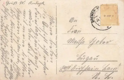 Ansicht Stadtgarten in Bremen-Vegesack Bremen Postkarte AK