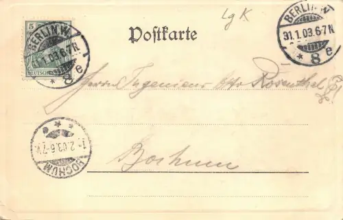 Gruss aus dem Kaiser-Keller Berlin Der Rote-Keller AK 1903