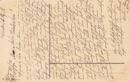 In der Heimat da gibt's ein Wiedersehen Reichsfahne Patriotika Postkarte AK 1916