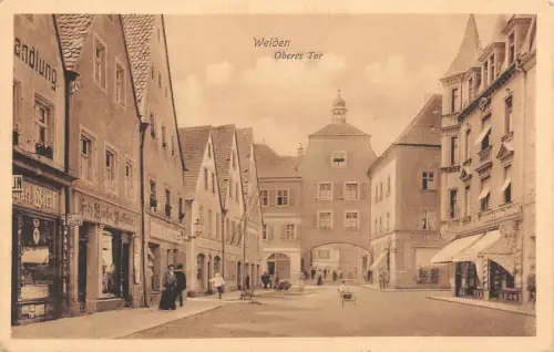 Weiden Oberes Tor Postkarte 1912