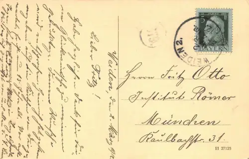 Weiden Oberes Tor Postkarte 1912