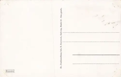 Merkurhaus mit Schwibbogen in Ostseebad Kolberg Pommern Postkarte AK