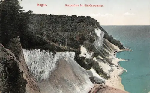Rügen Kreideküste bei Stubbenkammer AK