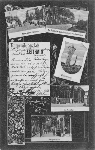 Truppenübungsplatz Zeithain Wasserwerk Nordtor Hauptwache AK 1905