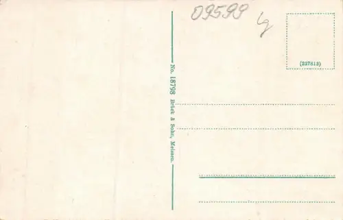 Niedermarkt und Dom in Freiberg Sachsen Postkarte AK