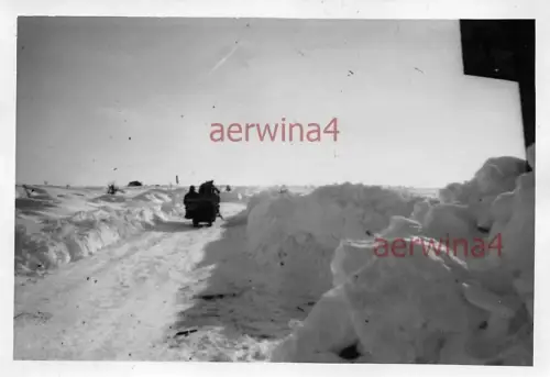 Fahrt mit Panjeschlitten Raum Rschew Rußland