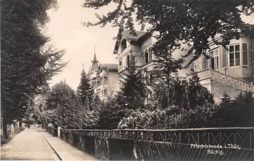Büchig in Friedrichroda Thüringen Postkarte AK