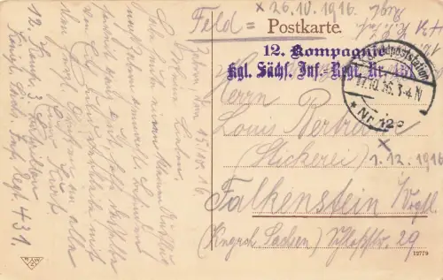 Poststraße in Zabern Frankreich Postkarte AK 1916