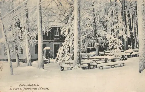 Hohwaldschänke a. Fuße d. Valtenberges (Lausitz) Postkarte AK 1919